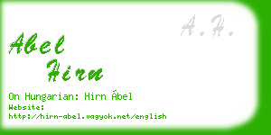 abel hirn business card